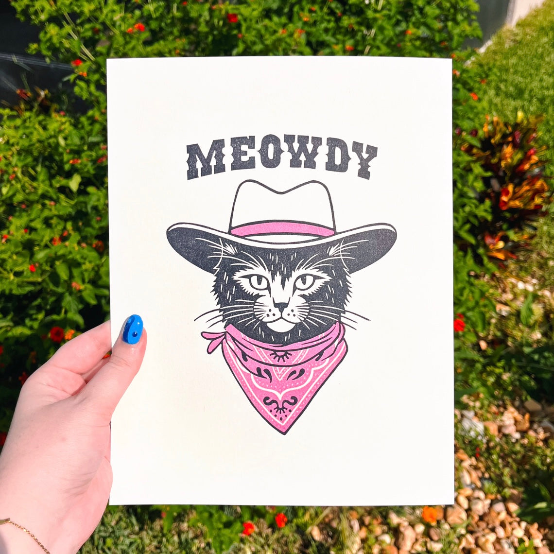 Cowboy Kitty Print