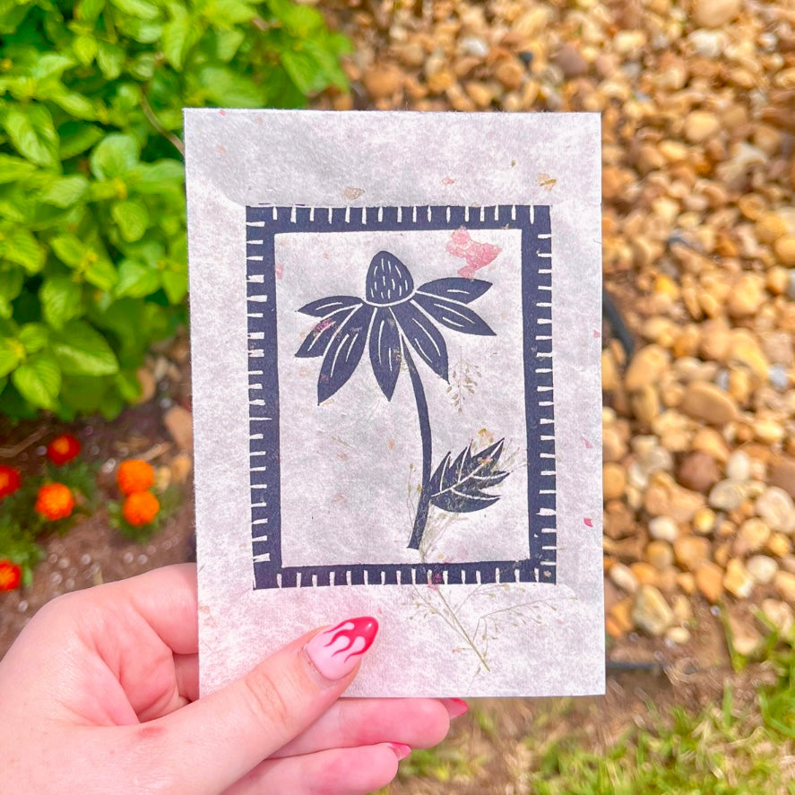 Daisy Postal Stamp Mini Print