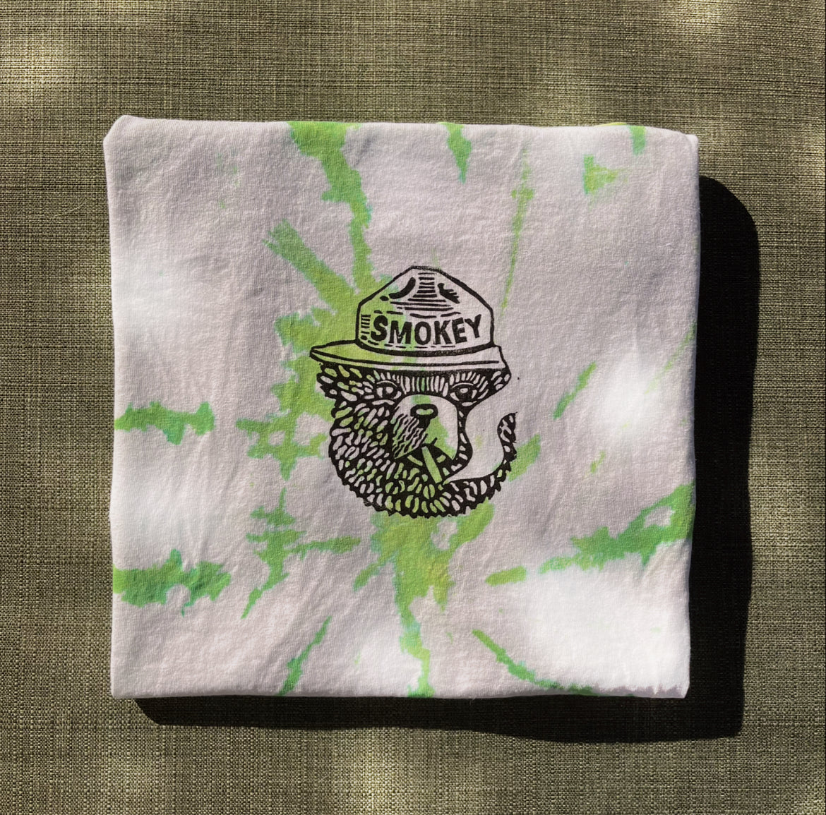 Green Tie Dyed Smokey T-shirt