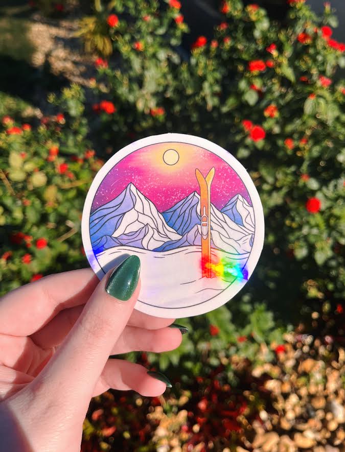 Mountain Slope Sticker – CalliLaneCreated