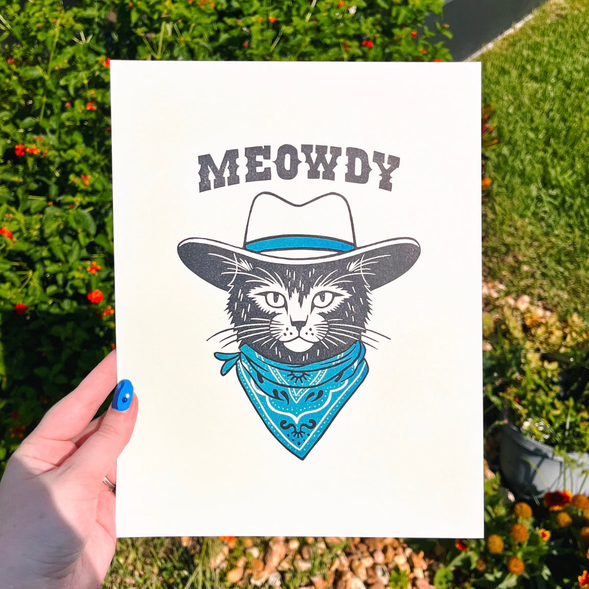 Cowboy Kitty Print