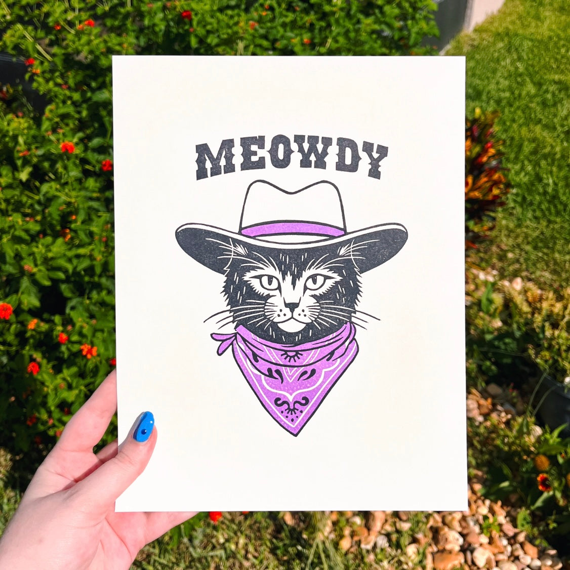 Cowboy Kitty Print