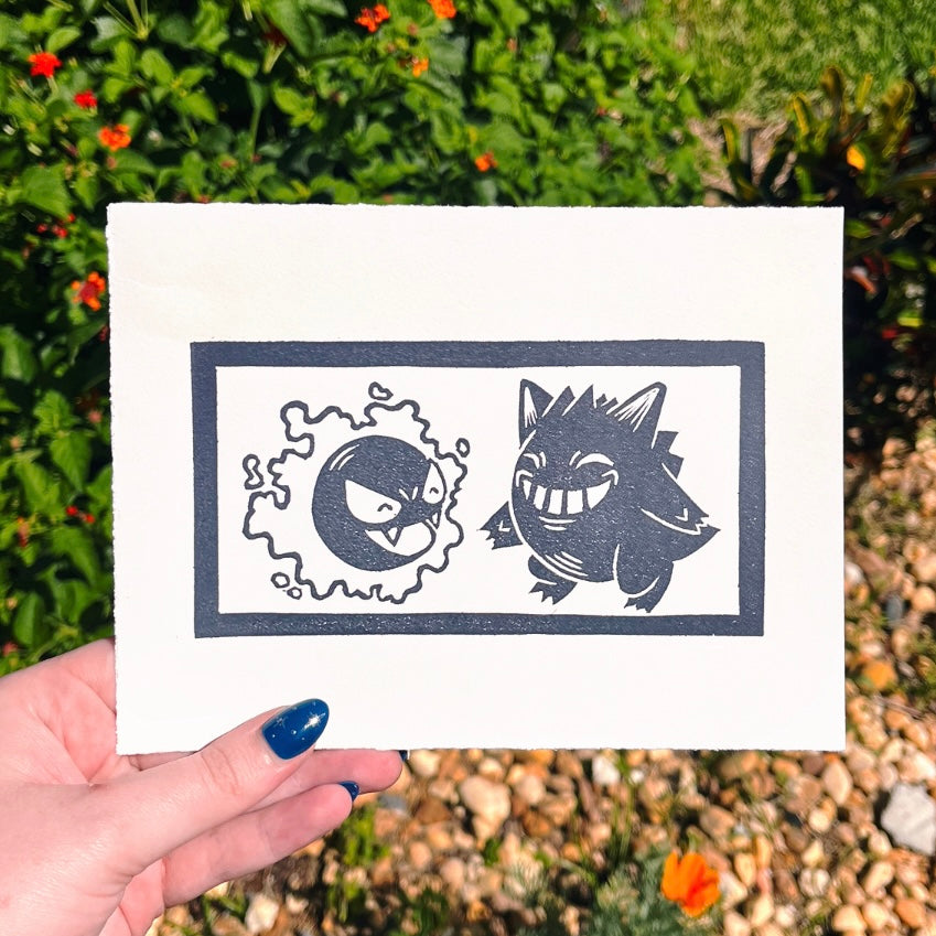 Ghastly and Gengar Print