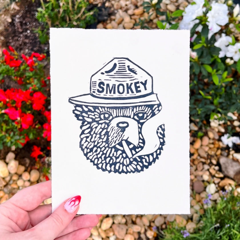 Smoking Smokey Print