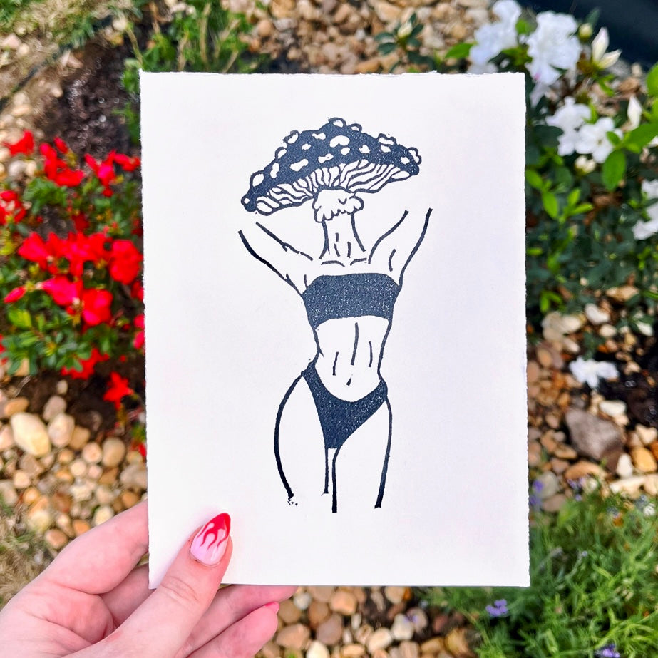 Mushroom Girl Print