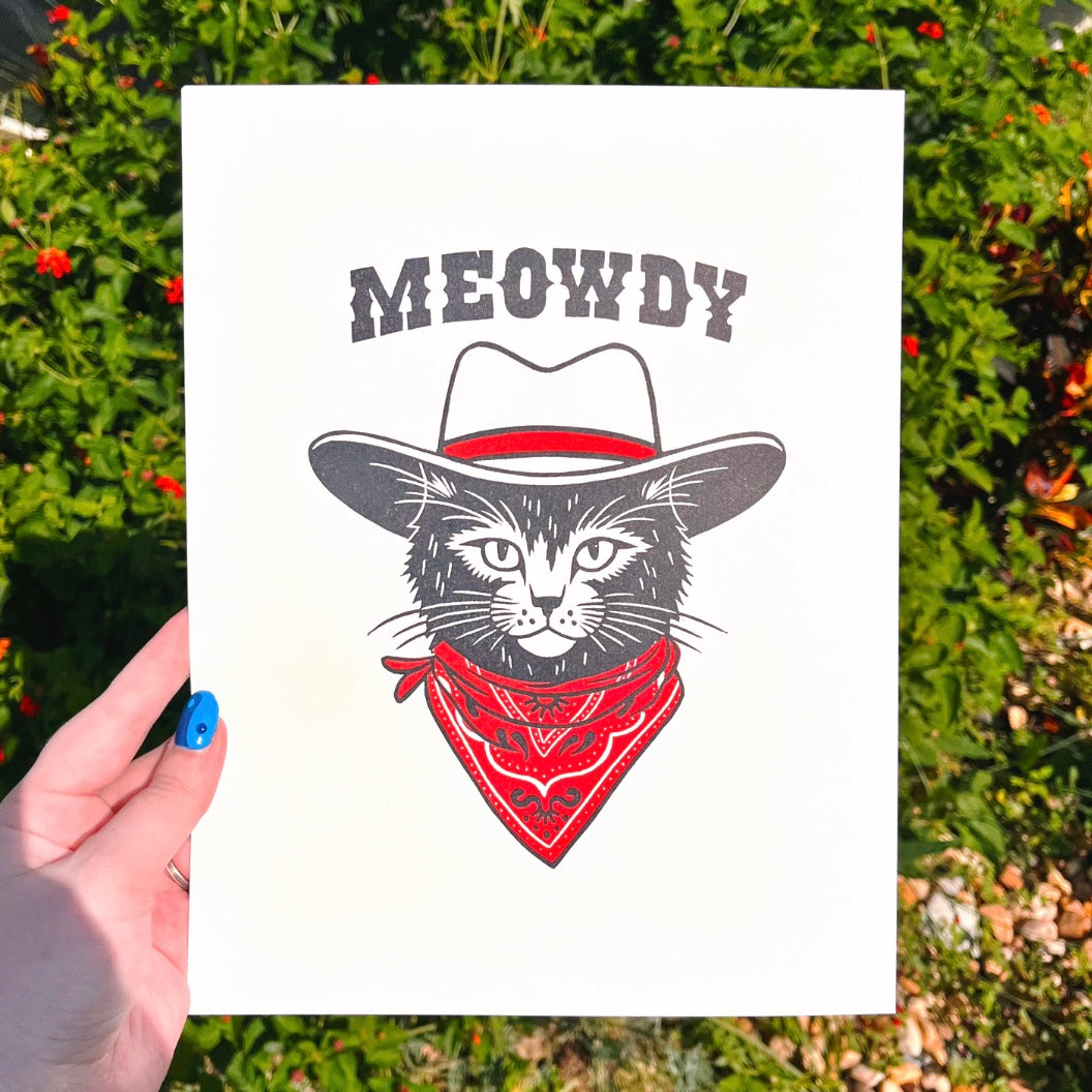 Cowboy Kitty Print