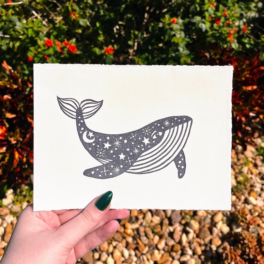 Space Whale Print