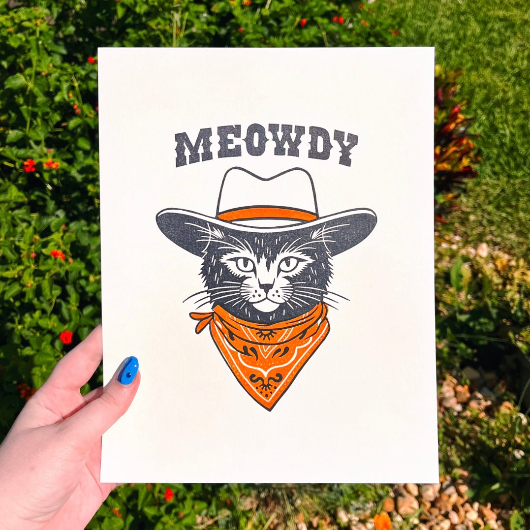 Cowboy Kitty Print