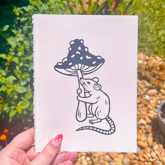 Mouse Shroom Print