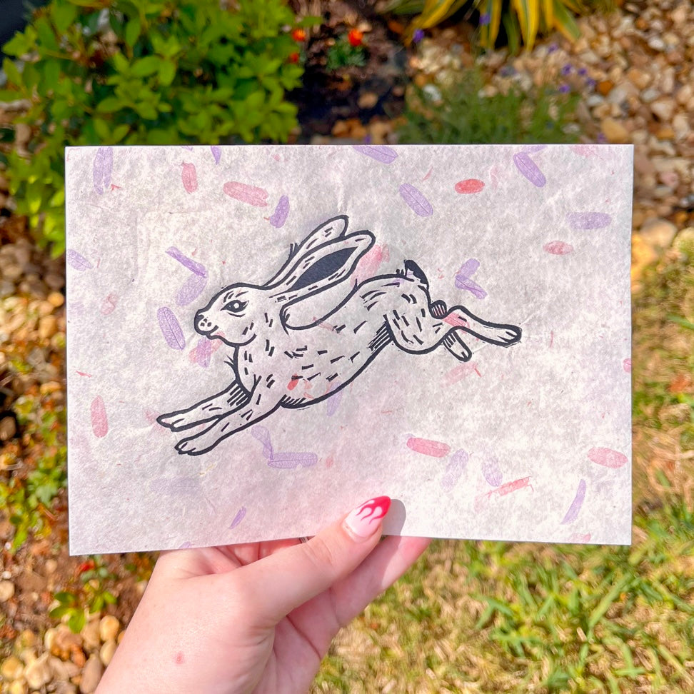 Running Rabbit Print