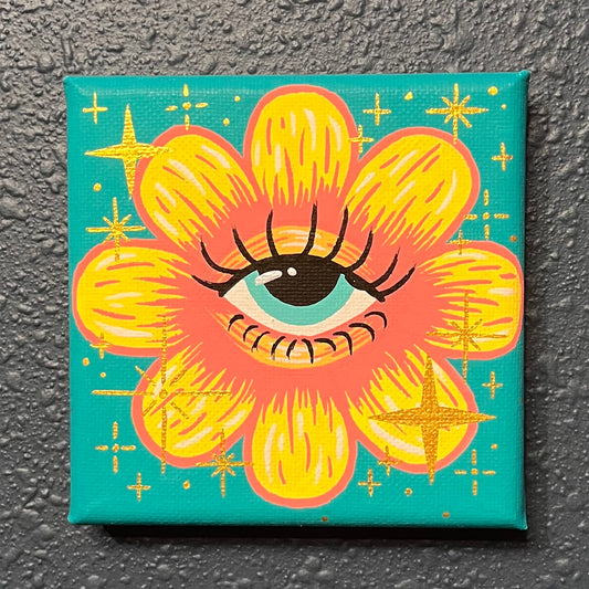 Yellow Sparkle in My Eye Painting
