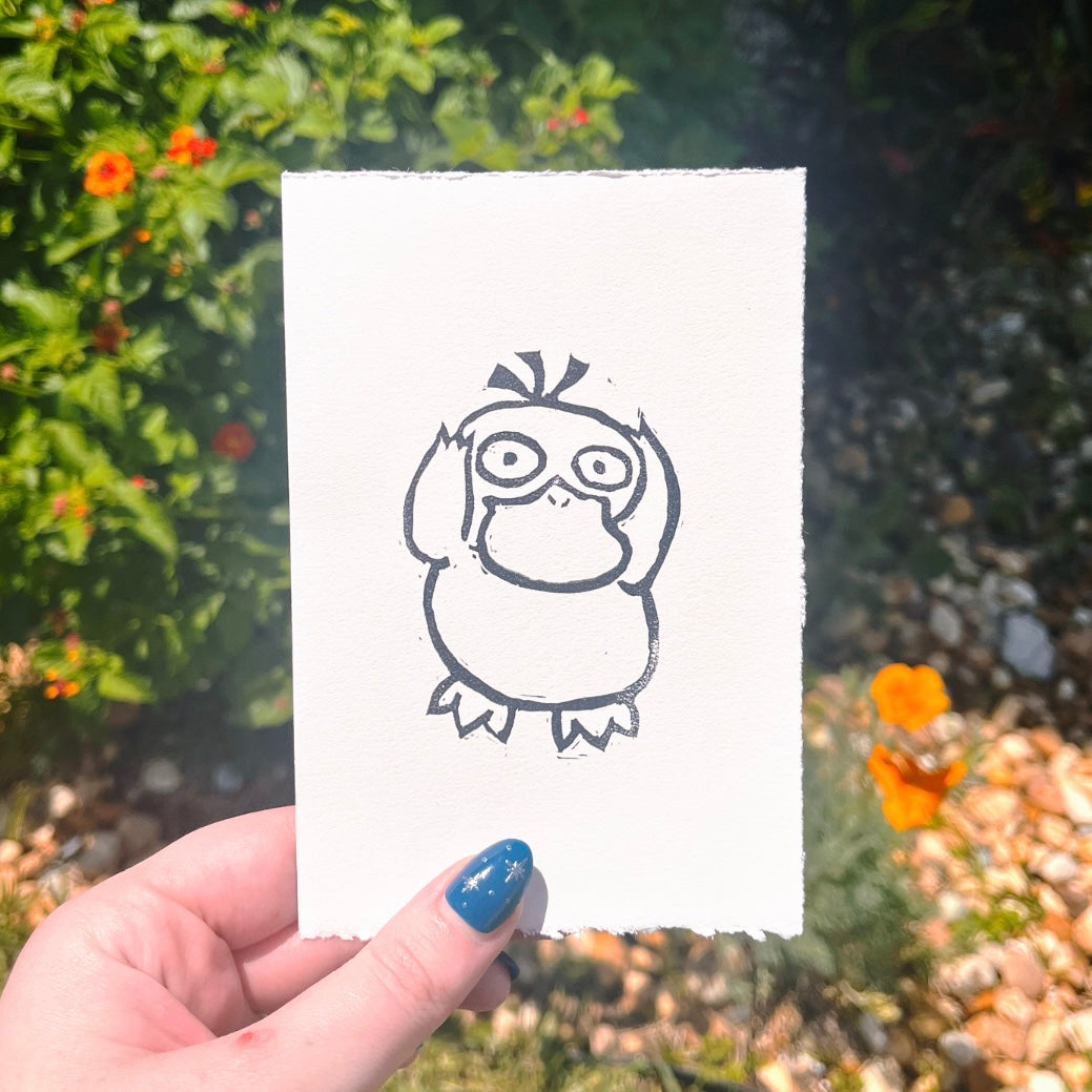 Psyduck Mini Print