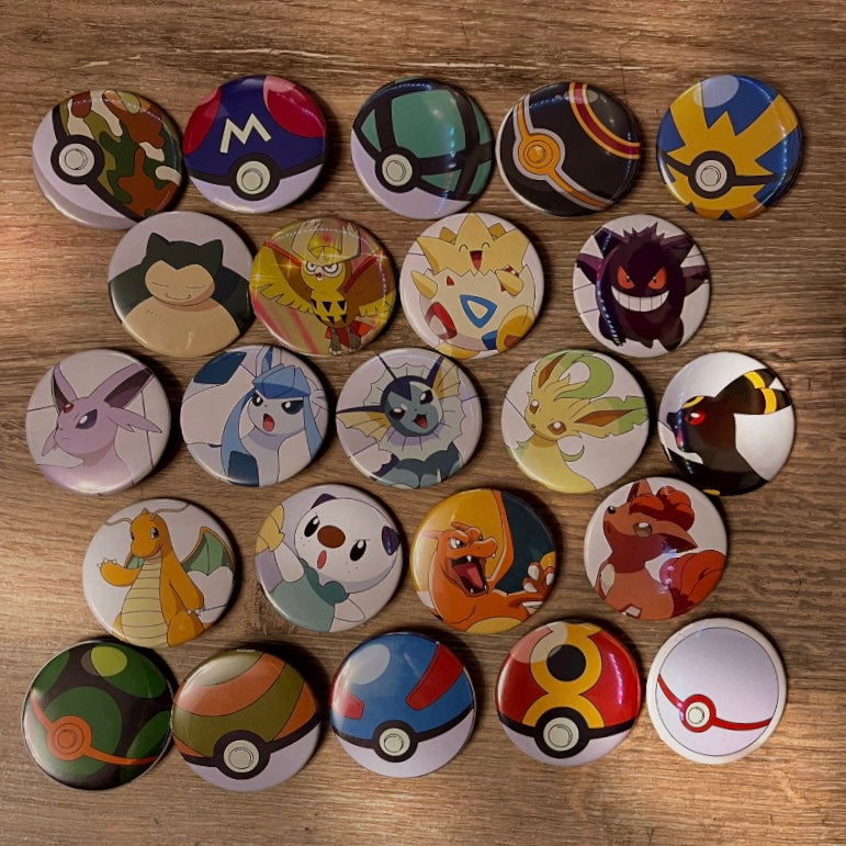 6 Mystery Assorted Pokémon Pins