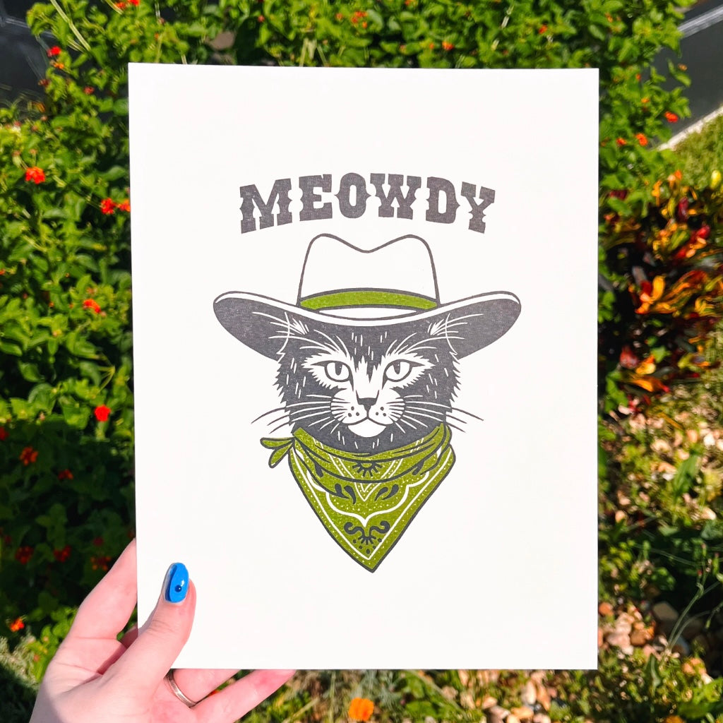 Cowboy Kitty Print