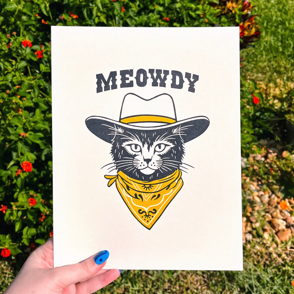 Cowboy Kitty Print