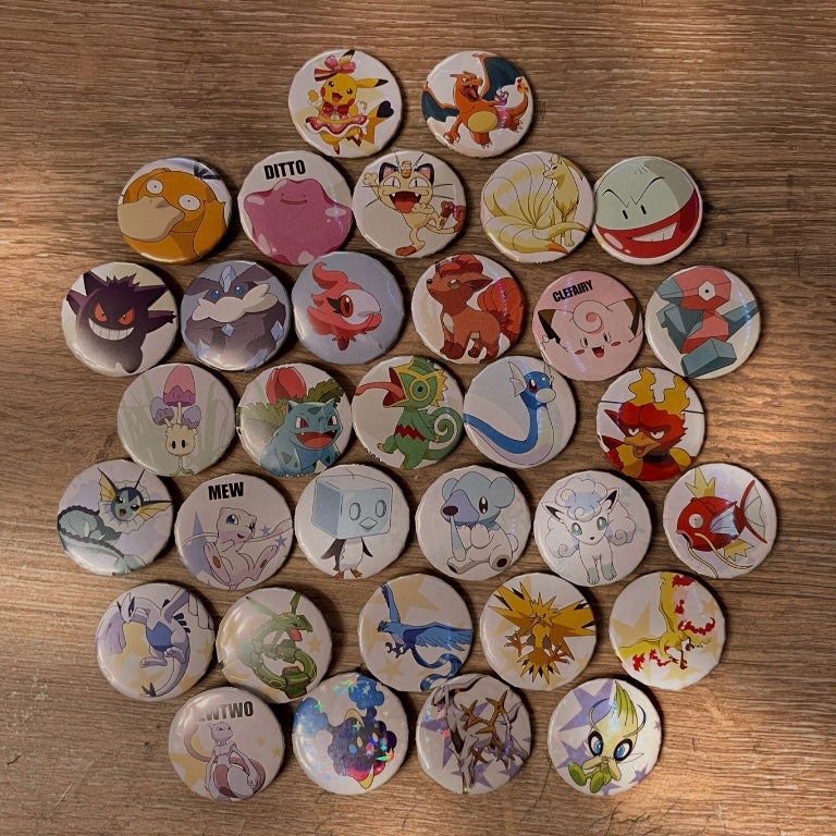 6 Mystery Assorted Pokémon Pins