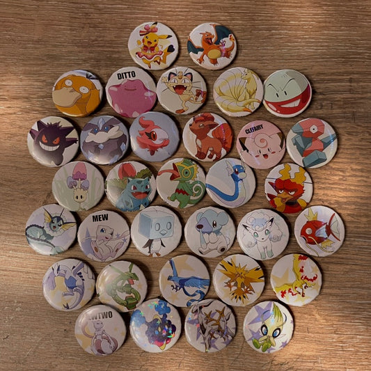 6 Mystery Assorted Pokémon Pins