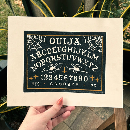 Golden Ouija Board Print