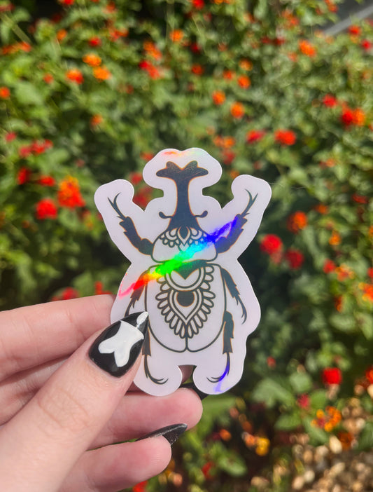 Mandala Beetle Sticker