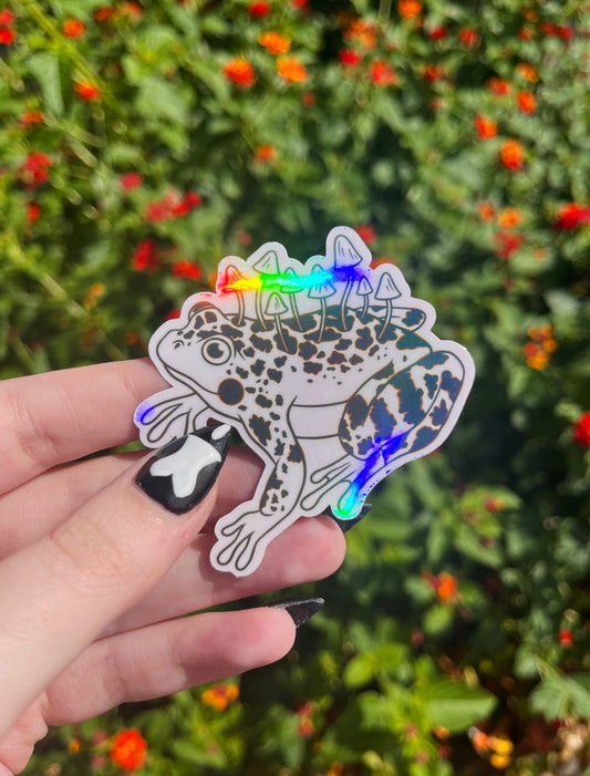 Frog Shroom Sticker