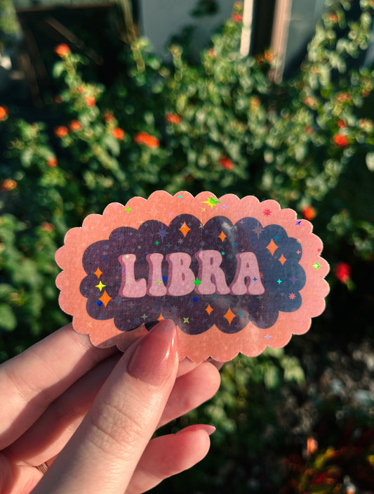 Libra Star Sign Sticker