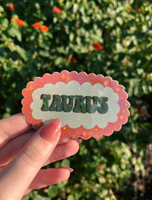 Taurus Star Sign Sticker