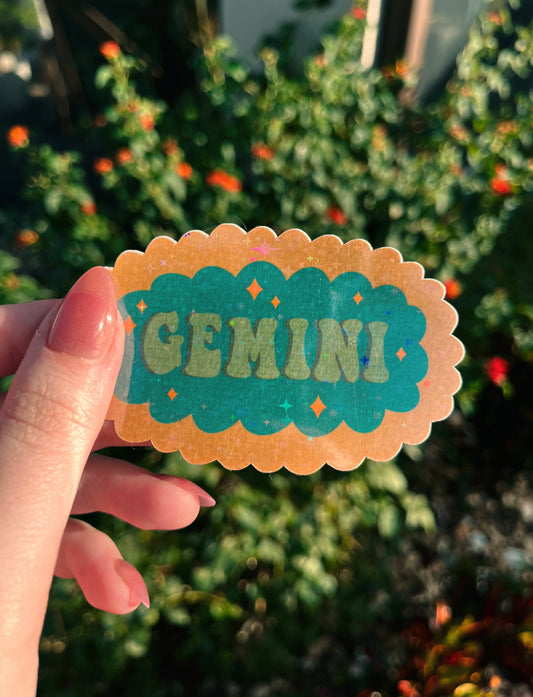 Gemini Star Sign Sticker