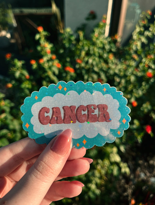 Cancer Star Sign Sticker