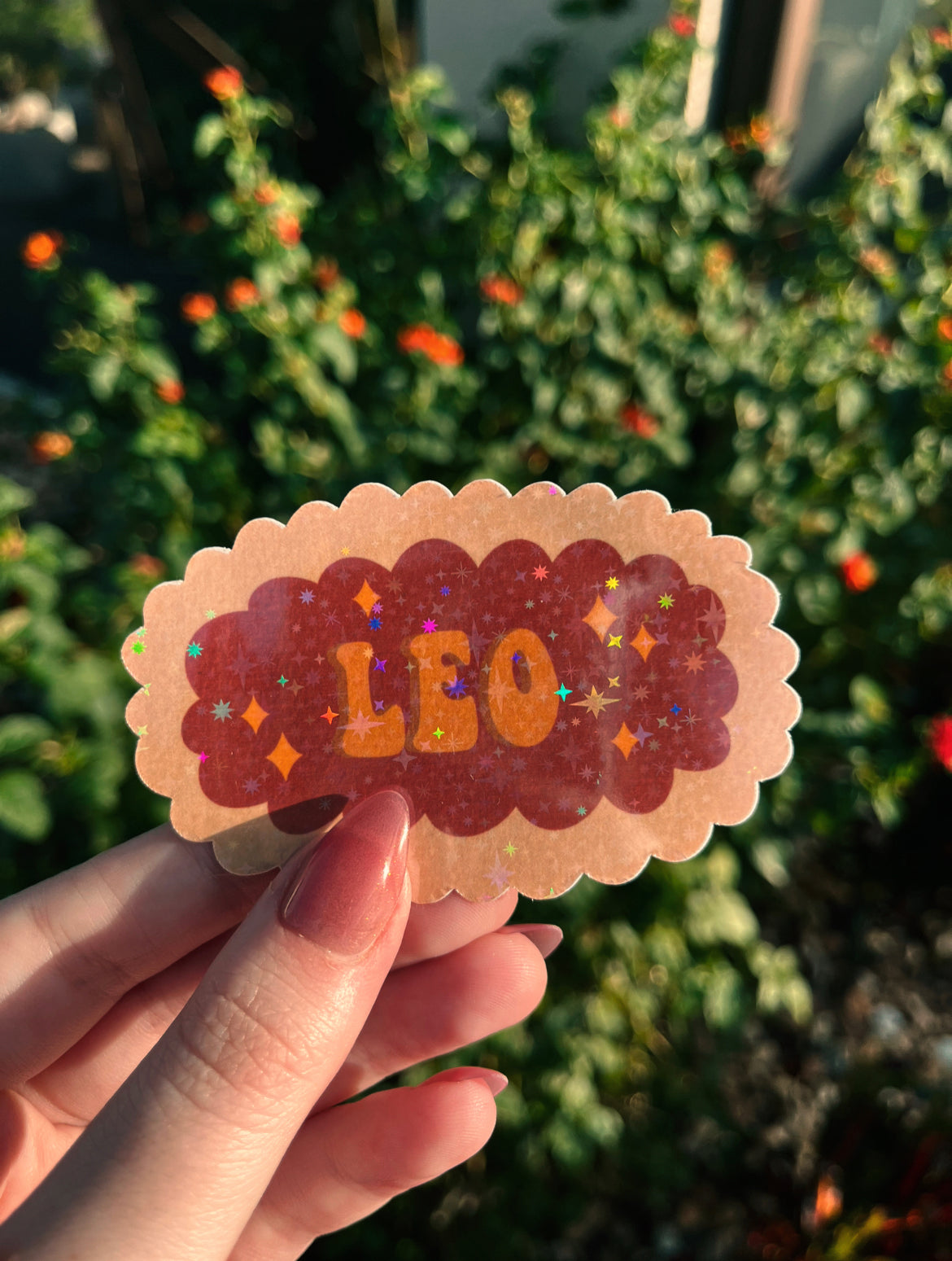 Leo Star Sign Sticker